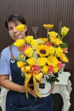 แจกันดอกไม้สีเหลือง-VF1063 - Image 5