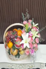 กระเช้าผลไม้ดอกไม้สด-BF1021 - Image 3