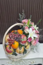 กระเช้าผลไม้ดอกไม้สด-BF1021 - Image 5