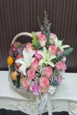 กระเช้าผลไม้ดอกไม้สด-BF1021 - Image 4
