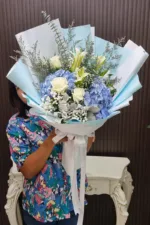 ช่อดอกไม้สดสีฟ้า-FB1016 - Image 4