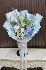 ช่อดอกไม้สดสีฟ้า-FB1016 - Image 3