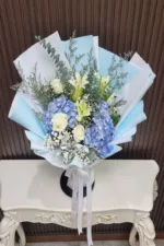 ช่อดอกไม้สดสีฟ้า-FB1016 - Image 2