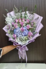 ช่อดอกไม้สดสีม่วง-FV1009 - Image 7