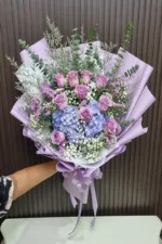 ช่อดอกไม้สดสีม่วง-FV1009 - Image 6