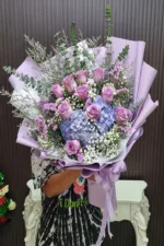 ช่อดอกไม้สดสีม่วง-FV1009 - Image 5