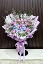 ช่อดอกไม้สดสีม่วง-FV1009 - Image 4