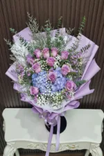 ช่อดอกไม้สดสีม่วง-FV1009 - Image 2