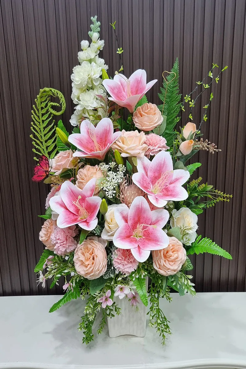 20240417_082317 แจกันดอกไม้ประดิษฐ์-AL1023 - Image 2