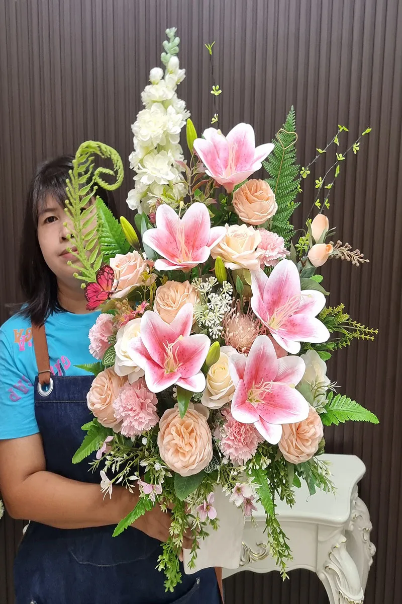 20240417_092100 แจกันดอกไม้ประดิษฐ์-AL1023 - Image 3