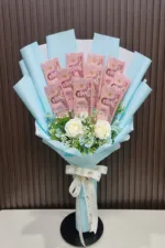 ช่อดอกไม้เรียงแบงค์