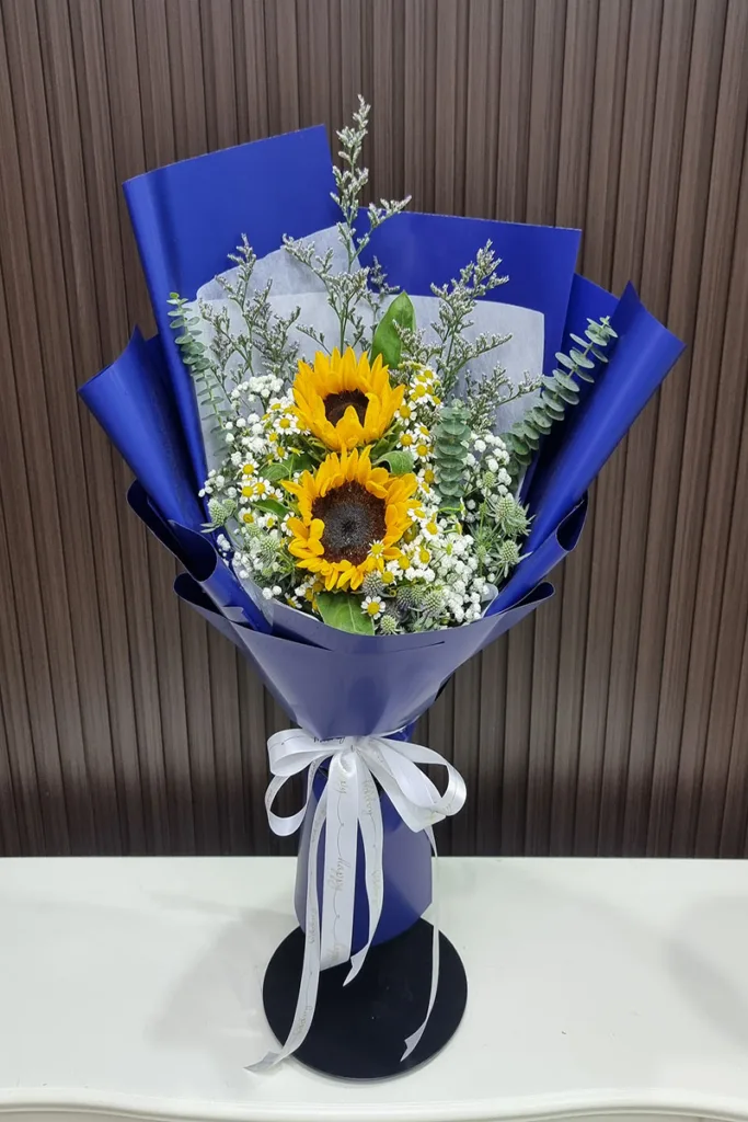 ช่อดอกทานตะวัน2ดอก