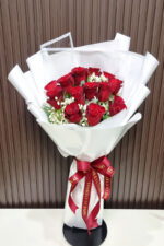 ดอกกุหลาบแดง14ดอก