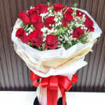 ดอกกุหลาบแดง16ดอก