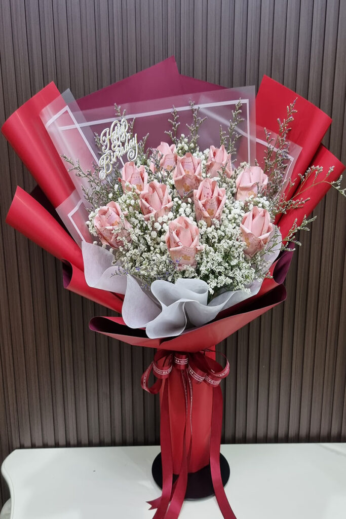 แบงค์ร้อยจัดช่อ