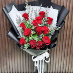 ดอกกุหลาบแดง13ดอก