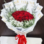 ช่อดอกกุหลาบแดง30ดอก