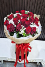 ช่อดอกกุหลาบแดง