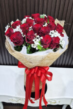 ดอกกุหลาบแดง16ดอก