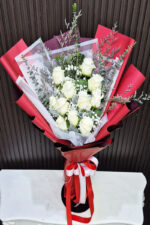 ดอกกุหลาบขาว11ดอก