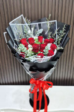 ดอกกุหลาบแดง12ดอก