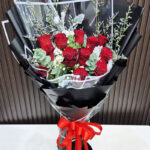 ดอกกุหลาบแดง12ดอก