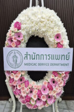 พวงหรีดดอกไม้สด-W1019 - Image 2