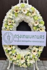 พวงหรีดดอกไม้สด-W1017 - Image 2