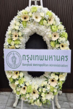 พวงหรีดดอกไม้สด-W1017 - Image 4