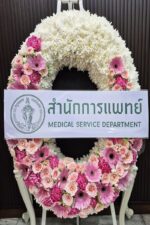 พวงหรีดดอกไม้สด-W1019 - Image 6