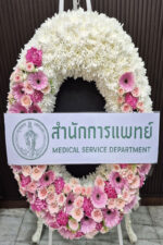 พวงหรีดดอกไม้สด-W1019 - Image 5
