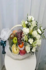 กระเช้าผลไม้ดอกไม้สด-FB1003 - Image 2