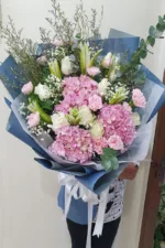 ช่อดอกไม้สดสีชมพู-PF1004 - Image 3