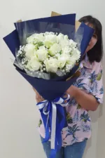 ช่อดอกกุหลาบขาว-WR1004 - Image 3