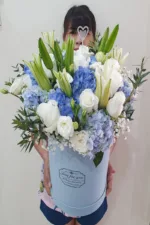 แจกันดอกไม้สดสีฟ้า-VF1010 - Image 3
