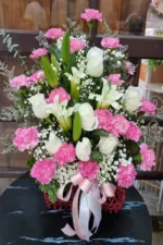 กระเช้าดอกไม้สด-PB1015 - Image 3