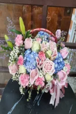 กระเช้าดอกไม้สด-PB1014 - Image 2