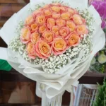 ช่อดอกกุหลาบสีส้ม