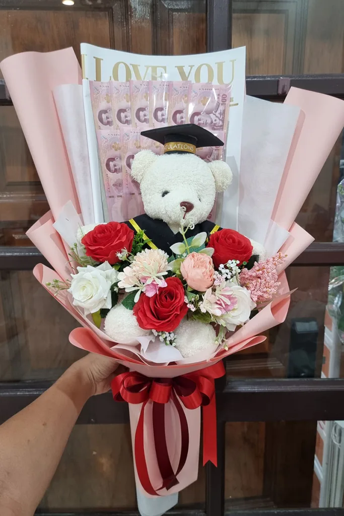 ช่อดอกไม้ปัจฉิม ช่อแบงค์