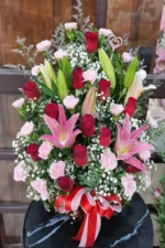 กระเช้าดอกไม้สีสด-BR1006 - Image 2