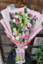 ช่อดอกไม้สีชมพู-PF1012 - Image 3