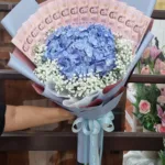 ช่อดอกไม้เรียงแบงค์