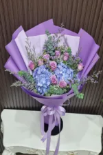 ช่อดอกไม้สดโทนสีม่วง-VF1006 - Image 3