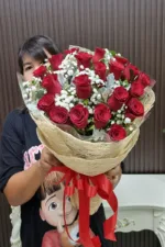 ช่อดอกกุหลาบแดง-RR1008 - Image 4