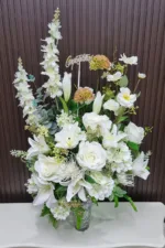 แจกันดอกไม้ประดิษฐ์สีขาว-AL1010 - Image 2
