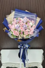 ช่อแบงค์พับดอกกุหลาบ