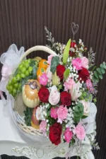 กระเช้าผลไม้ดอกไม้สด-FB1010 - Image 2