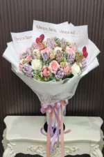 ช่อแบงค์พับดอกกุหลาบ-MA1028 - Image 2