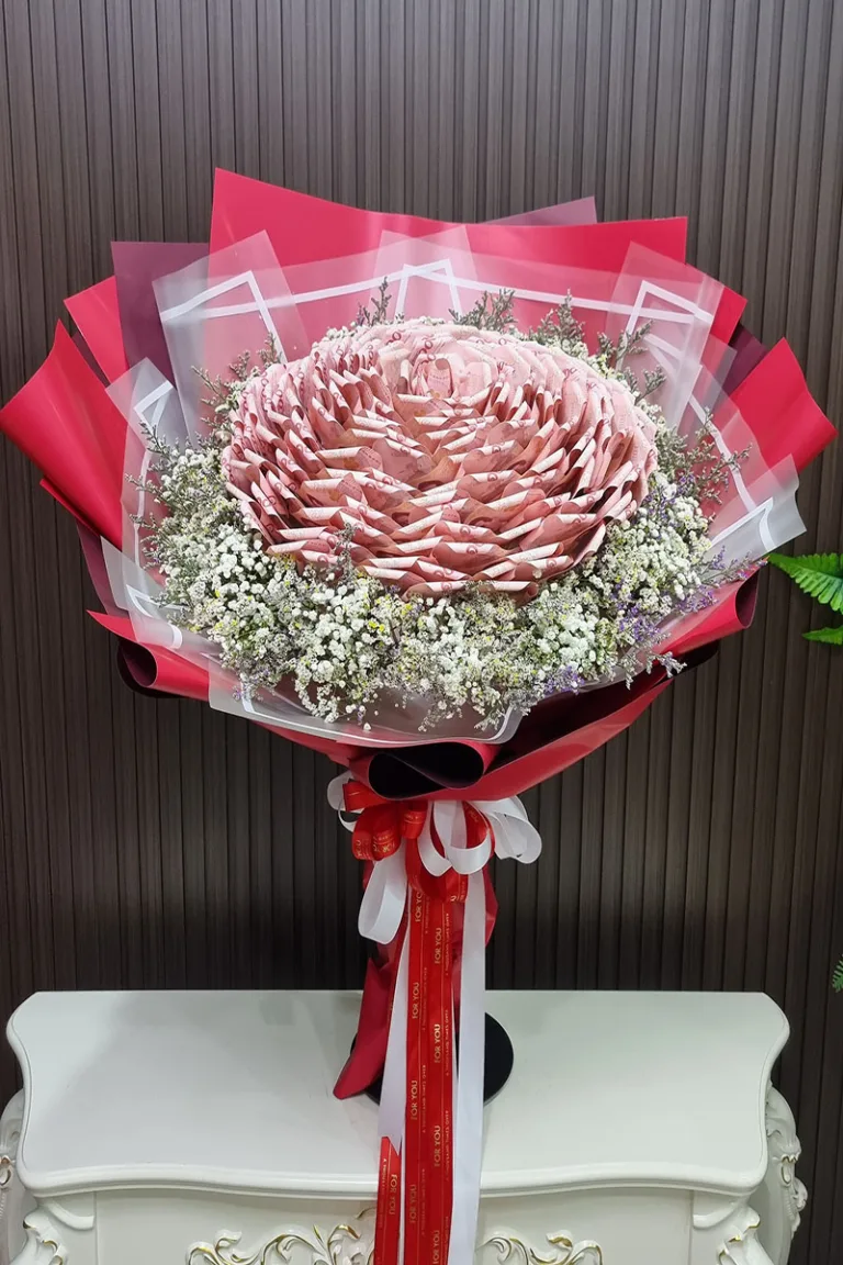 ช่อแบงค์ร้อยพับดอกใหญ่