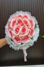 ช่อดอกไม้ประดิษฐ์สีชมพู-AC1004 - Image 2